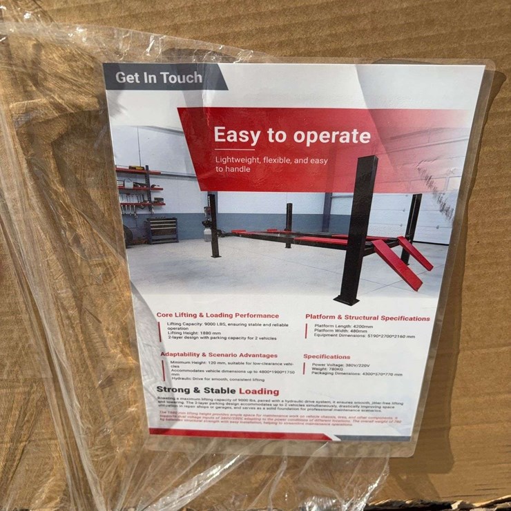 Four Post Vehicle Lift