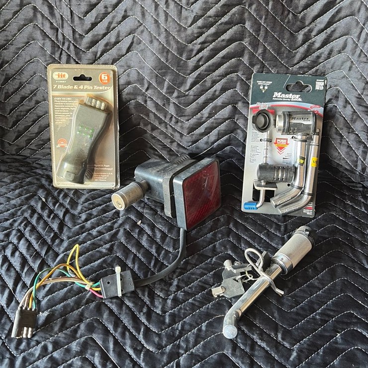 #77 • Receiver hitch, lock pins, brake light and wiring adapter