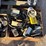 pallet-w/-dolly-&-castor-wheels,-electric-fittings,-wire,-unused-120v-plug-in-fluorescent-lighting-image-1