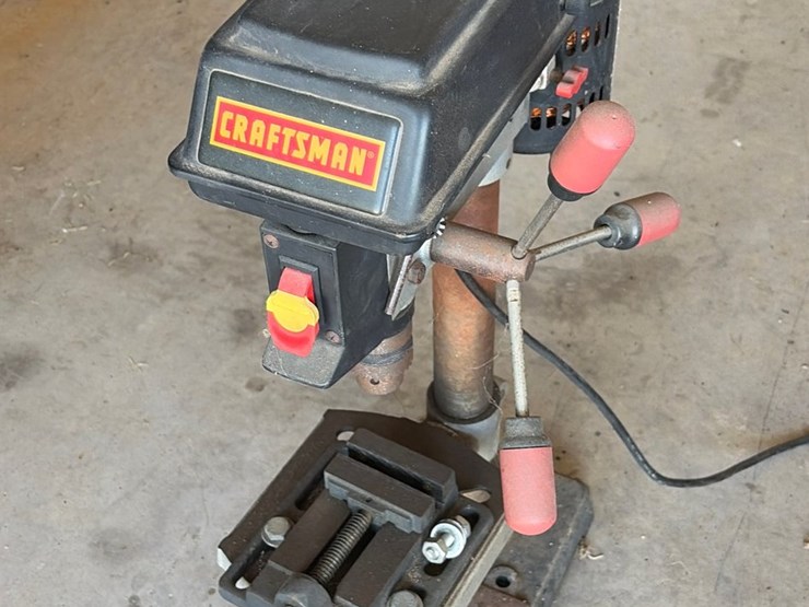 #42-•-craftsman-9-inch-drill-press-with-machine-vice-image-1