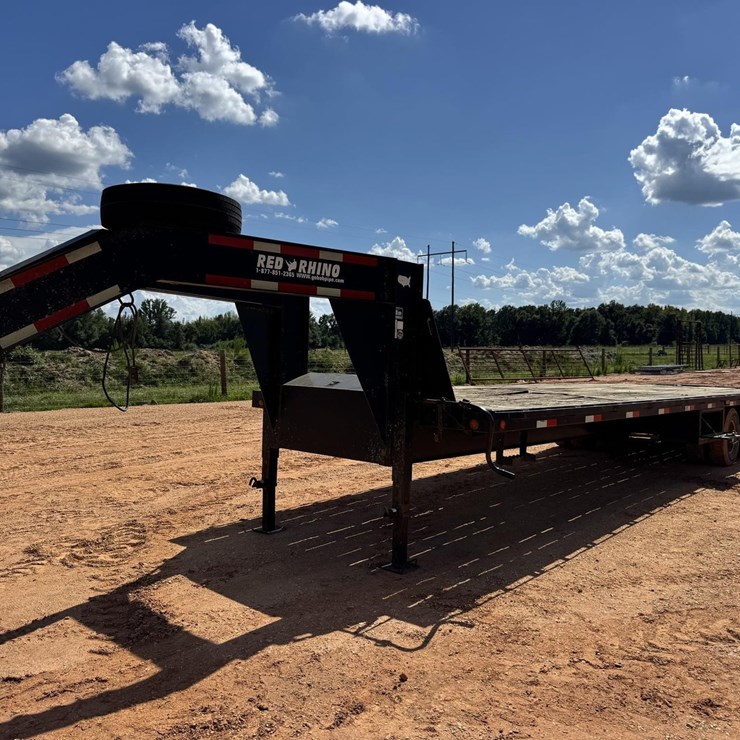 #270 • 2017 Red Rhino 32' Gooseneck Flatbed