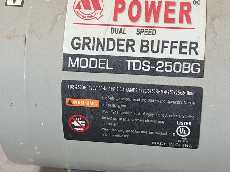 #45-•-power-grinder,-buffer-dual-speed-model-tds-–-250bg-with-buffing-wheels-image-2