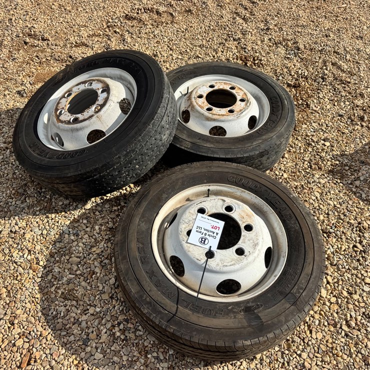 #54 • Goodyear 225/70R19.5 Tires w/ 6 Lug Wheels