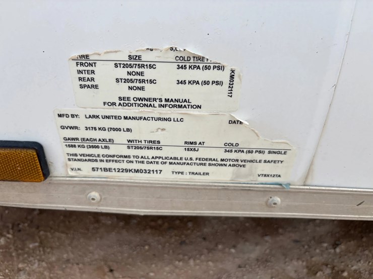 2019-lark-united-12’-x-7’-t/a-bumper-pull-mobile-office-trailer-image-9