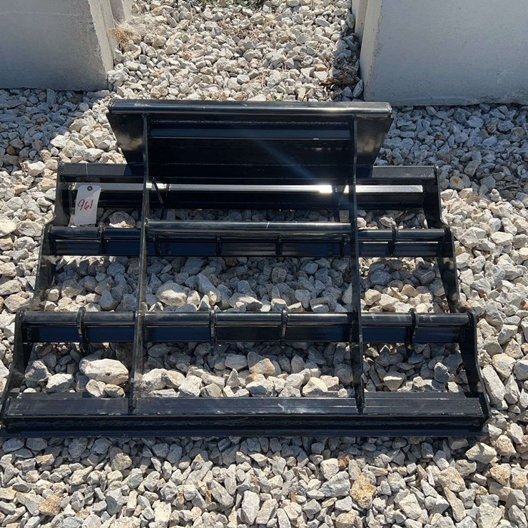 Black Mini Skid Steer Land Leveler Attachment Frame
