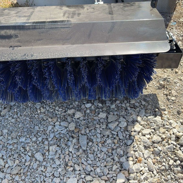 Mini Skid Steer Black Hydraulic Angle Broom Attachment