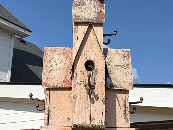 #27-•-handcrafted-birdhouse-decorative-31-inch-high-image-3