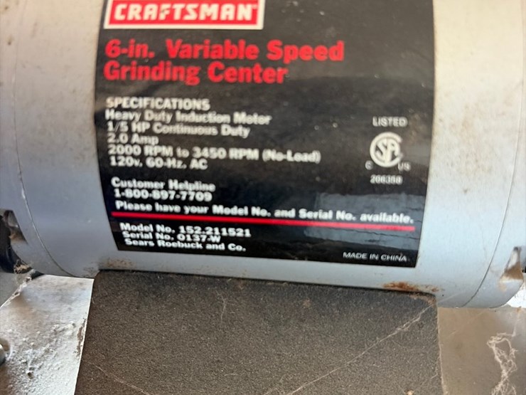 #44-•-craftsman-6-inch-variable-speed-bench-grinder-with-steel-stand-image-5