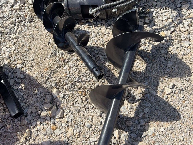 hydraulic-mini-excavator-auger-attachment-with-dual-bits-image-1
