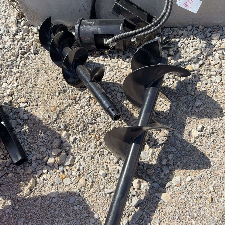 Hydraulic Mini Excavator Auger Attachment with Dual Bits