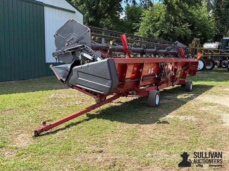 case-ih-1020-30'-grain-platform-w/unverferth-ht25-head-cart-image-7