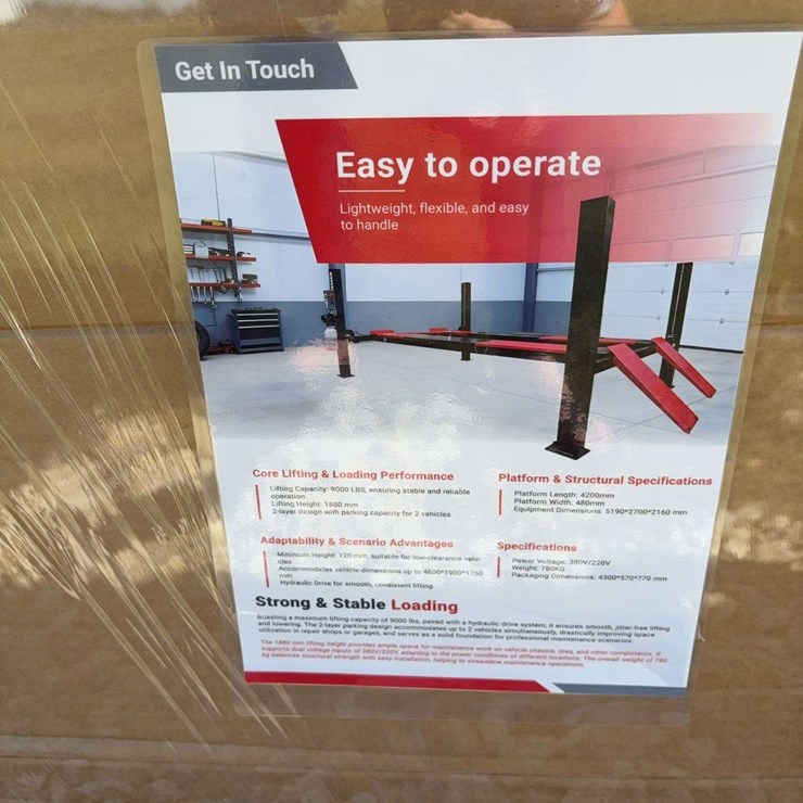 Four Post Vehicle Lift