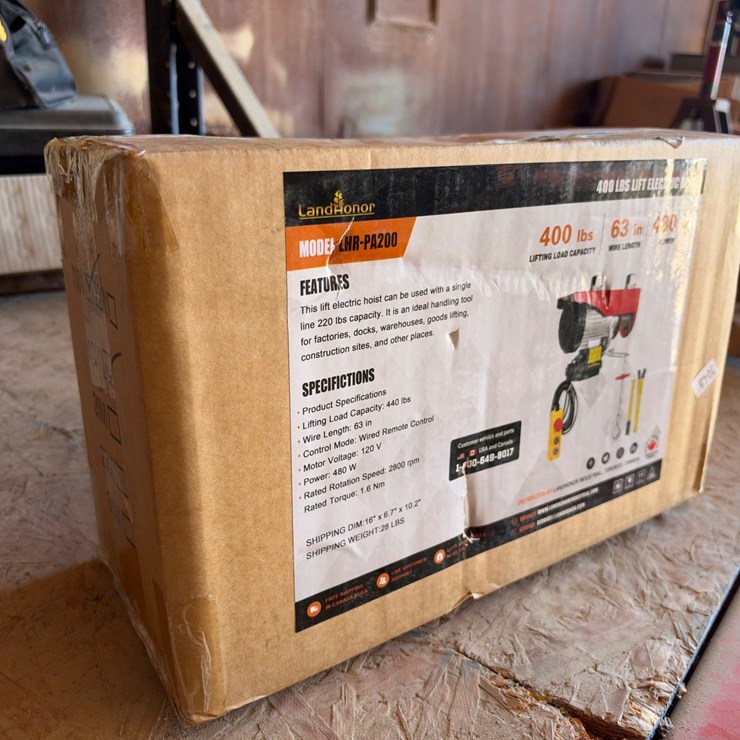 #1176 • LandHonor 400 LBS Lift Electric Hoist