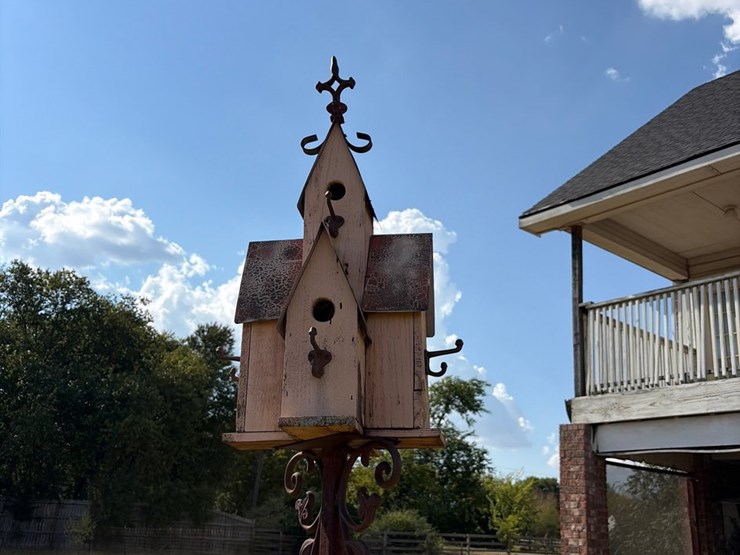 #27-•-handcrafted-birdhouse-decorative-31-inch-high-image-4