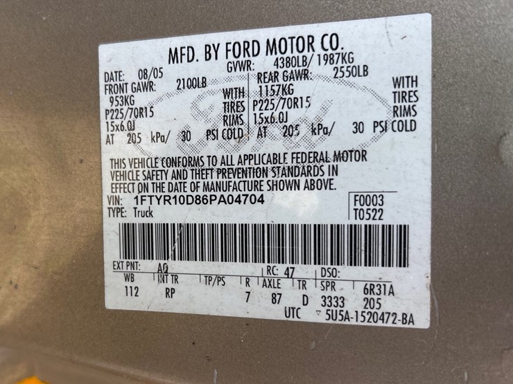 #50-•-2006-ford-ranger-regular-cab-pickup-truck-image-12