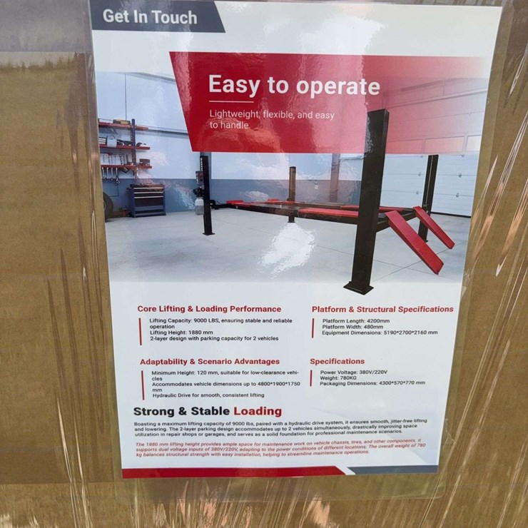 Four Post Vehicle Lift