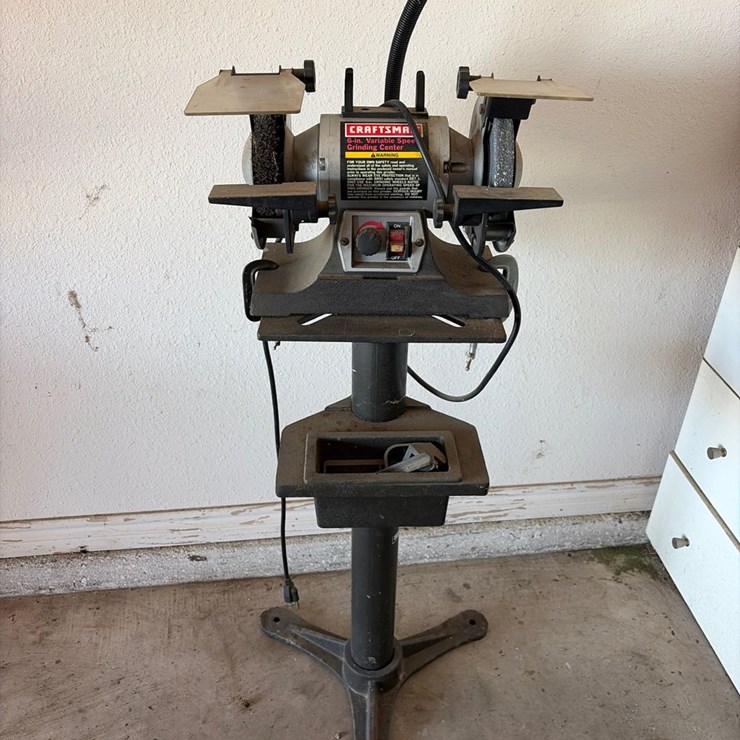 #44 • Craftsman 6 inch variable speed bench grinder with steel stand