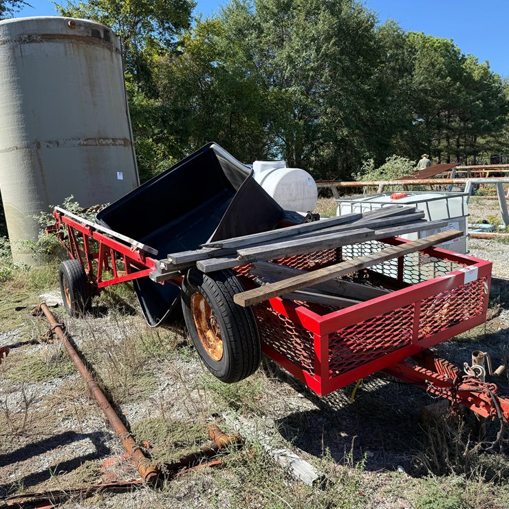 8’DIA X 13.7’H FIBERGLASS TANK & S/A TRANSPORT TRAILER