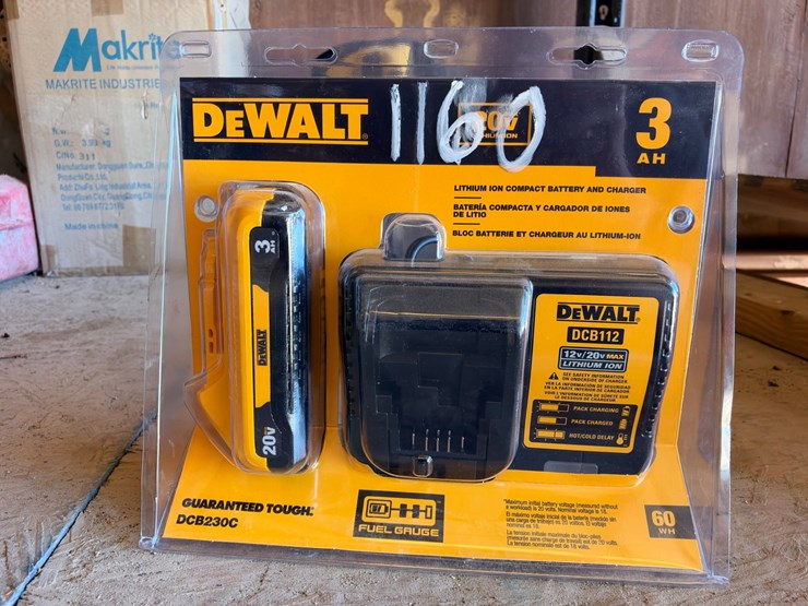 #1160-•-dewalt-lithium-ion-compact-battery-and-charger-image-1