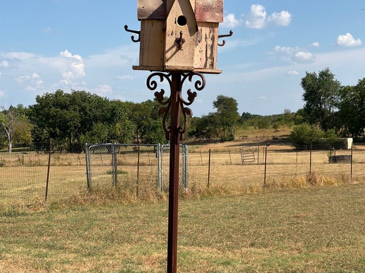 #27-•-handcrafted-birdhouse-decorative-31-inch-high-image-1