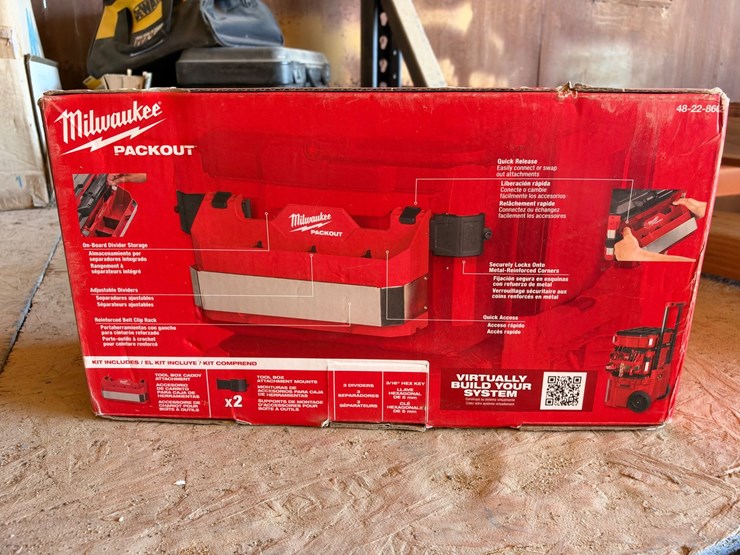 #1165-•-milwaukee-packout-2-drawer-toolbox-with-tool-box-caddy-image-9