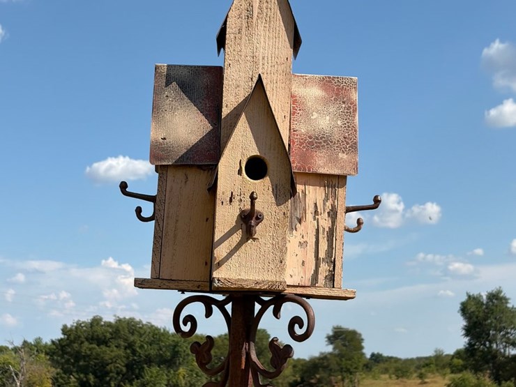 #27-•-handcrafted-birdhouse-decorative-31-inch-high-image-2
