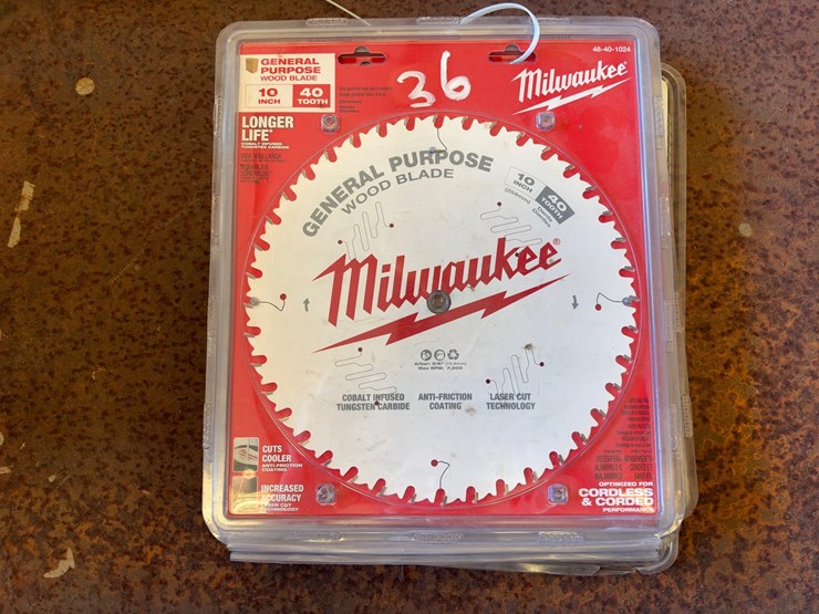 #36-•-(4)-milwaukee-general-purpose-saw-blades-and-diablo-saw-blade-image-1
