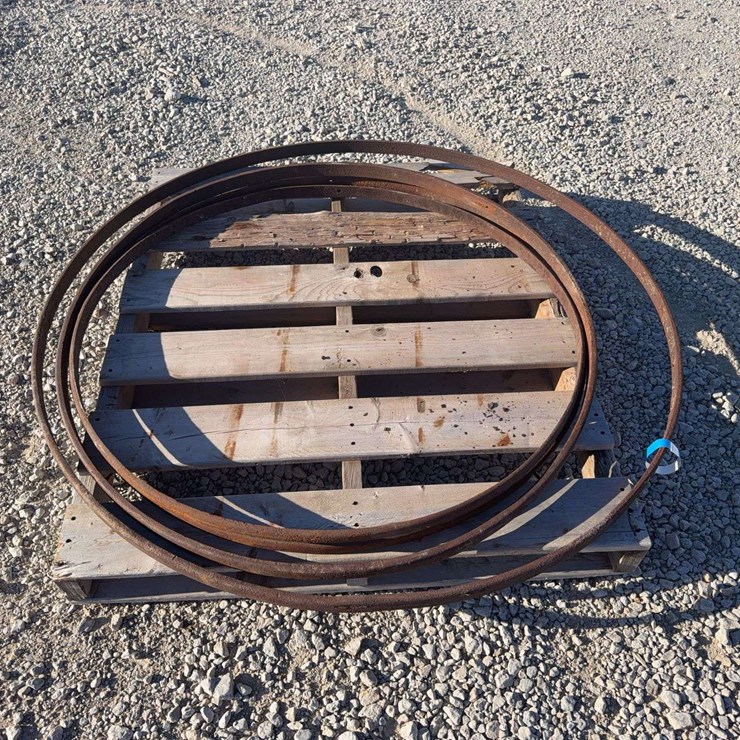 (4) Steel Wagon Wheel Rings