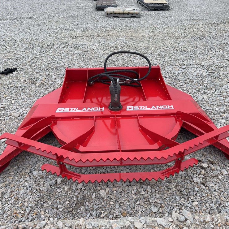 6’ Red Skid Steer Brush Cutter Attachment