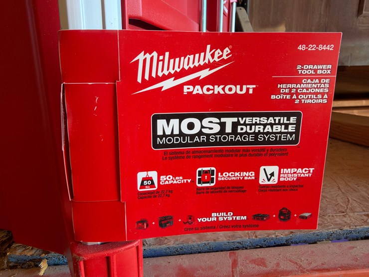 #1165-•-milwaukee-packout-2-drawer-toolbox-with-tool-box-caddy-image-4
