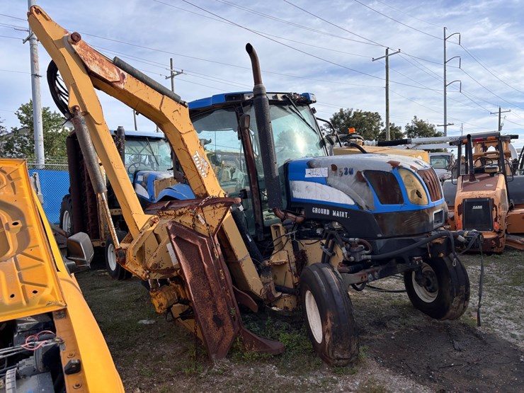 #48-•-new-holland-tractor-with-tiger-boom-mower-attachment-image-2
