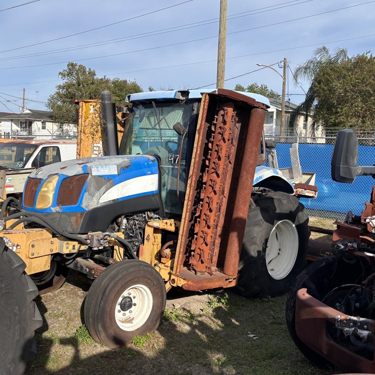 #47 • New Holland Tractor with Tiger Flail Mower Attachments