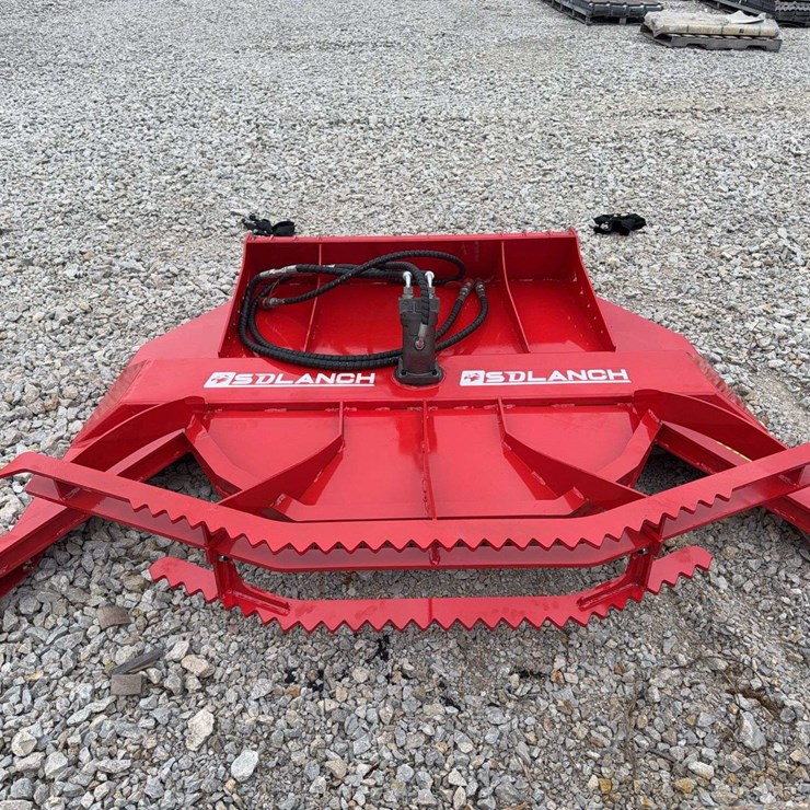 6’ Red Skid Steer Brush Cutter Attachment