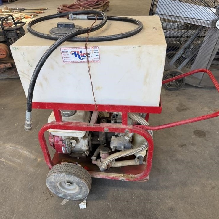 Rice Hydrostatic Pressure Test Pump