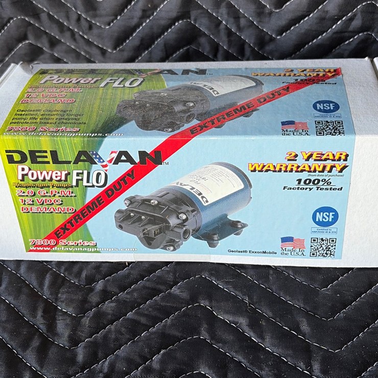 #75 • DELAVAN power flow 2.0 GPM diaphragm pump USA new in the box
