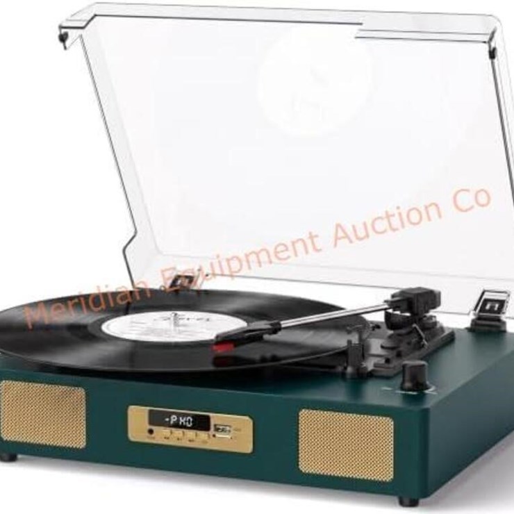 Bluetooth Vinyl Record Player with Digital Display