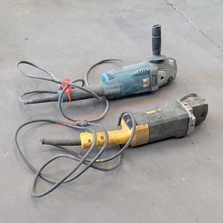 2- 7" Angle Grinders - Makita & DeWalt