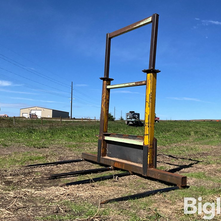 Three-Bale Spear Skid Steer Attachment