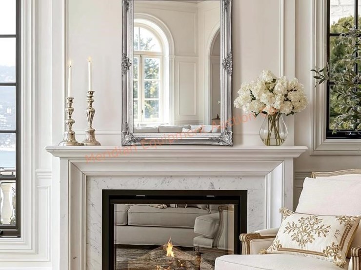 vintage-silver-wall-mirror-40"x28"-antique-baroq-image-7