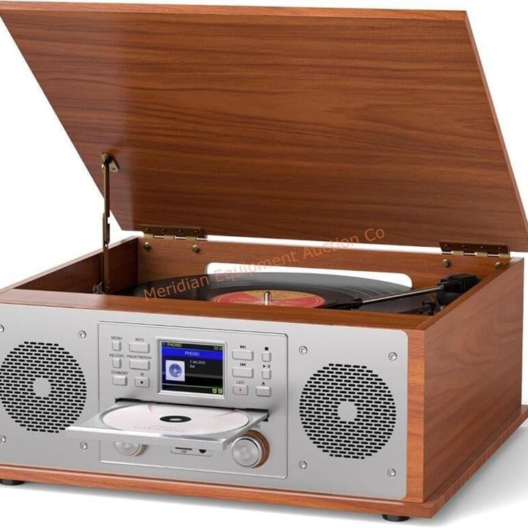 10-in-1 Record Player Turntable with LCD Display,
