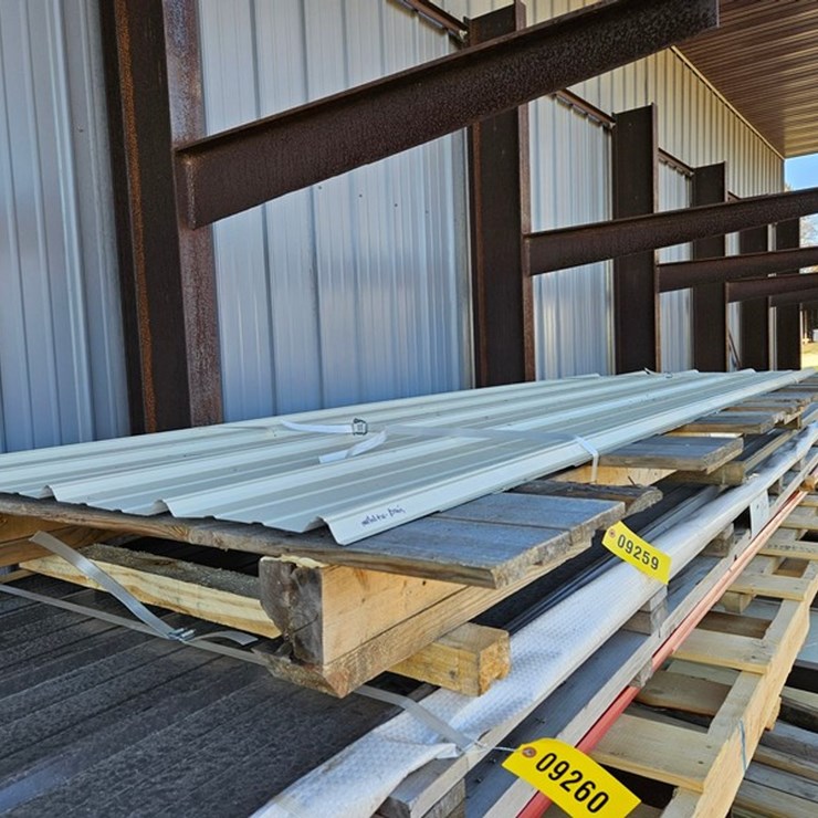 #9259 • Assorted Size Beige Steel Siding