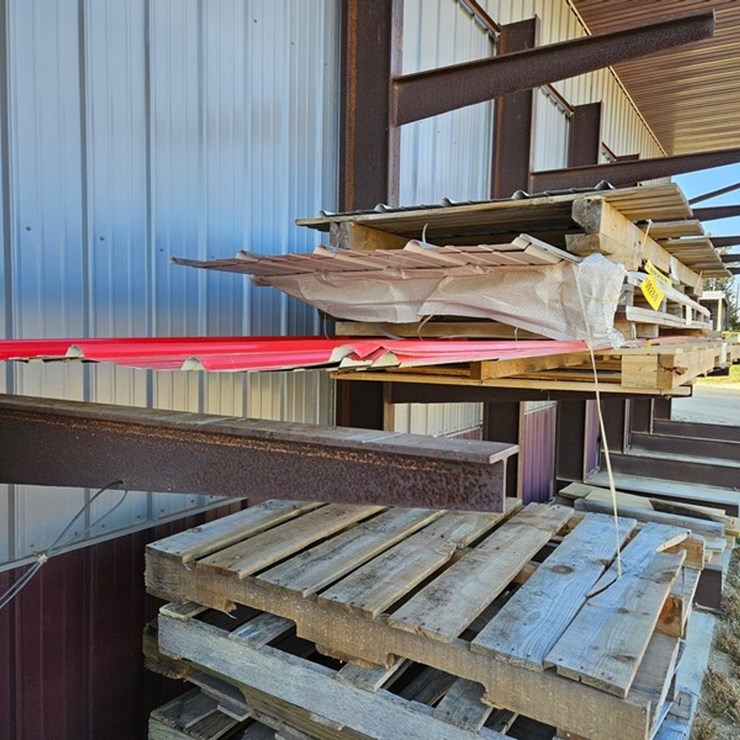 #9261 • Assorted Size Red Steel Siding