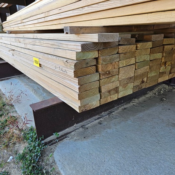 #9264 • (66) 2"x6"x14' Treated Boards