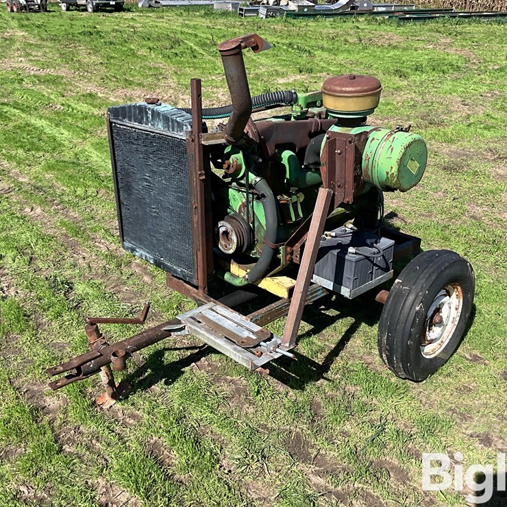 John Deere 6404D Diesel Power Unit On Cart
