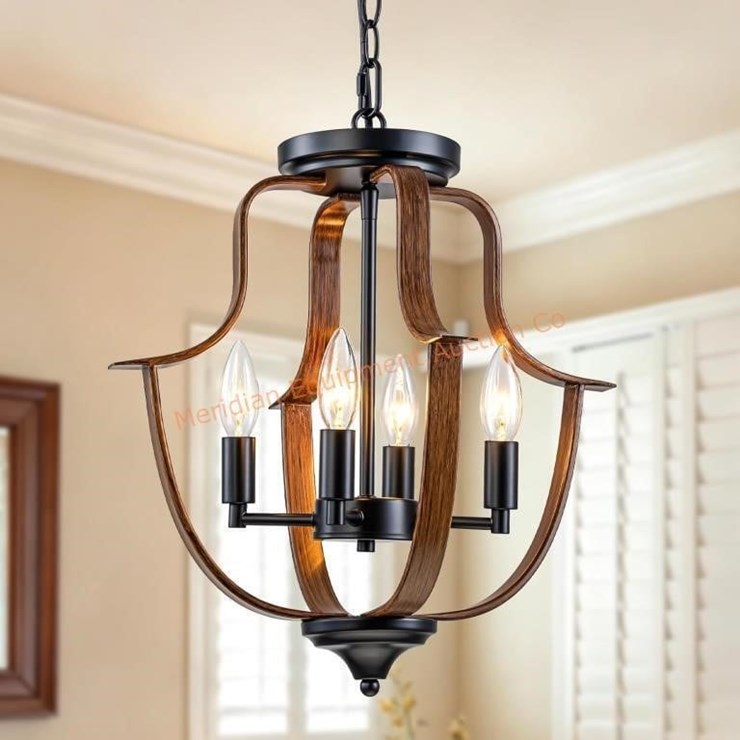 Farmhouse Chandeliers for Dining Room 4-Light