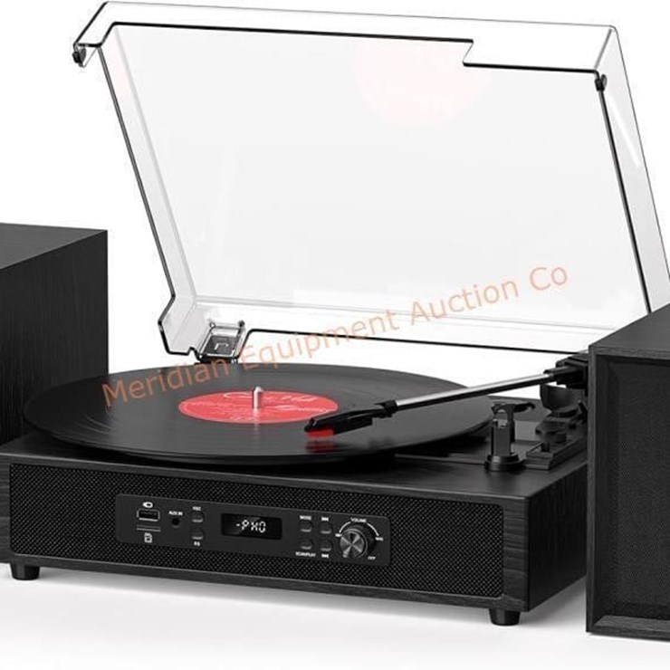 Vinyl Record Player 4+2 External Stereo Speakers