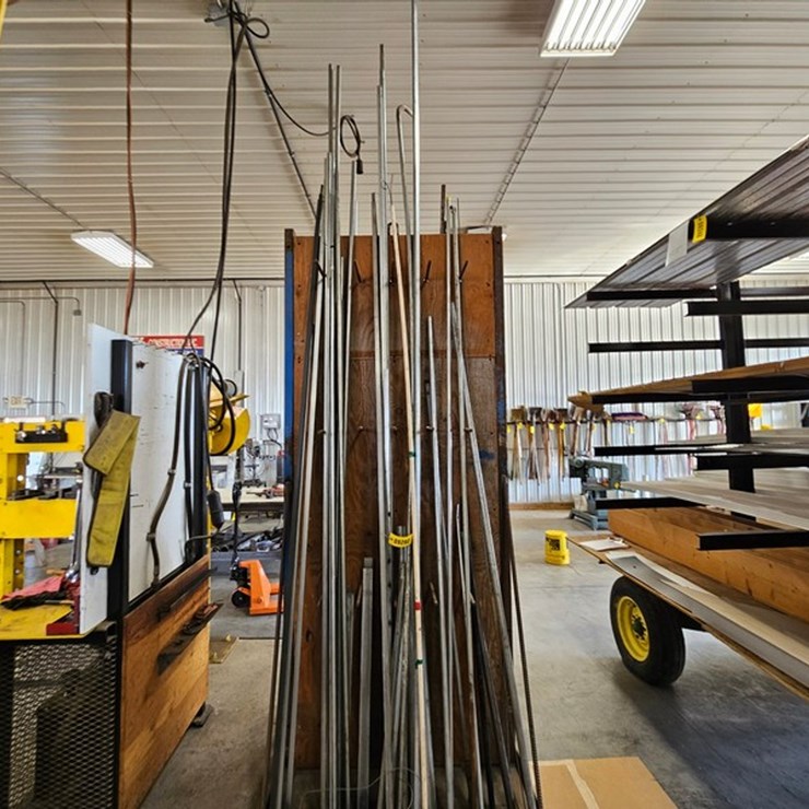 #9292 • Contents Of Large Metal Storage Rack